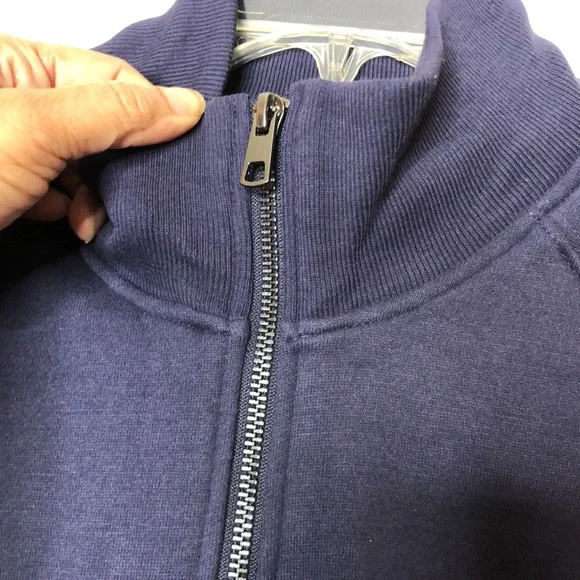 NWT Seattle Seahawks Womens OTS 1/4 zip Fleece Foil Navy NFL Team Apparel LARGE - Picture 4 of 9